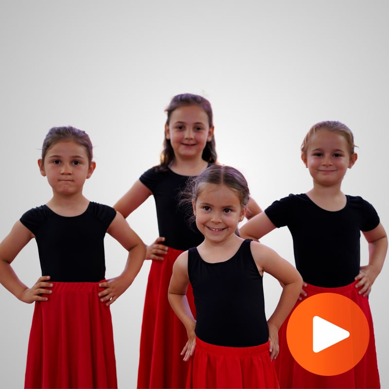 Inscríbete en clases de flamenco infantil para niños de 4 a 6 años Inscríbete en clases de flamenco infantil para niños de 4 a 6 años